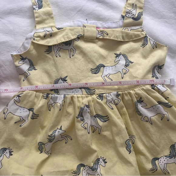 Lot (2) Baby Girl Dresses Blue Sanrio Pochacco Yellow Unicorns 12 Months - Picture 15 of 16